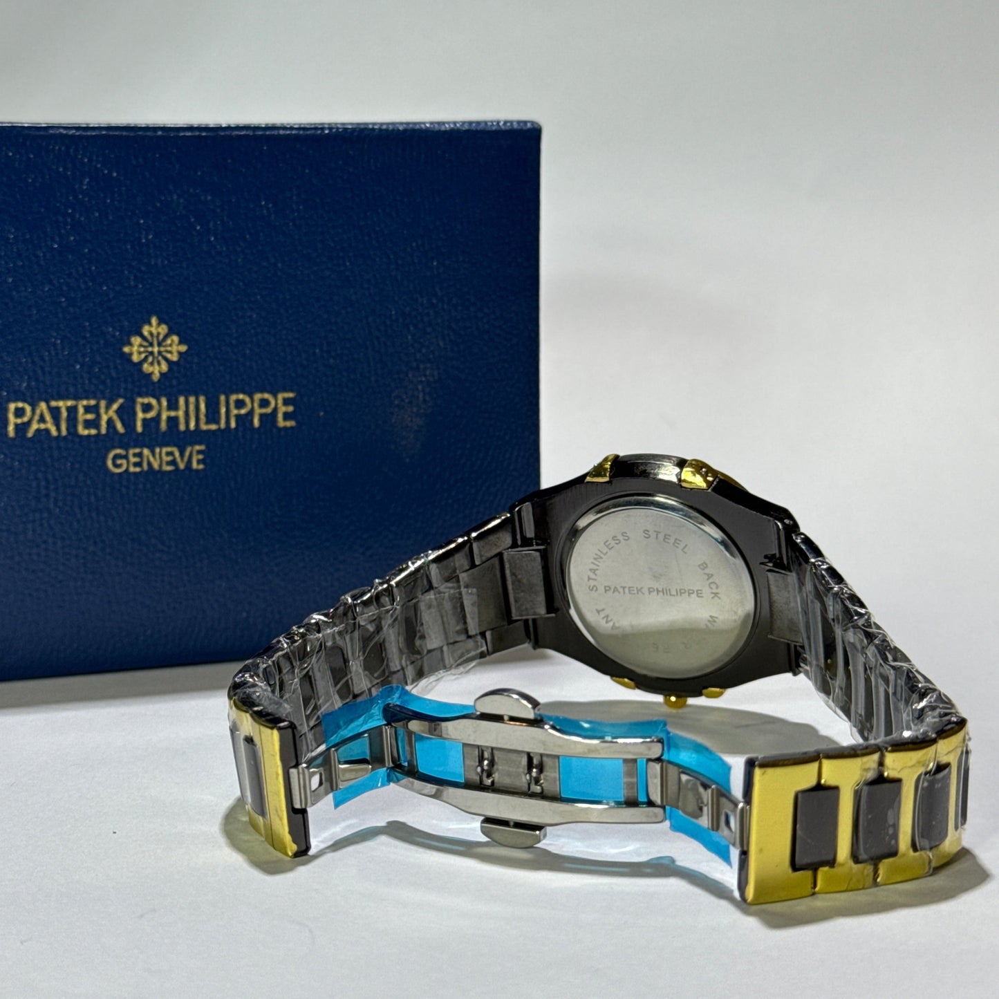 Patek Philippe Geneve Two tone (Golden & Black with Tiffany dial) & Premium box
