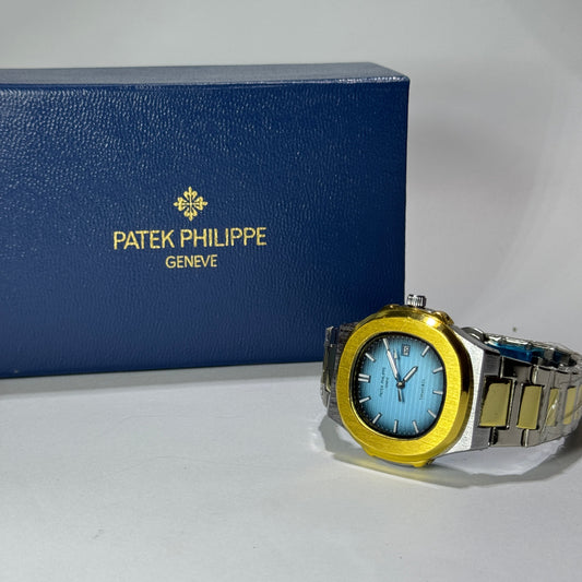 Patek Philippe Geneve Two tone (Golden & Black with Tiffany dial) & Premium box